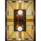 Meyda Lighting Manhattan 21" 2-light Oil Rubbed Bronze Island Pendant Light With Multi-Colored Shade Glass