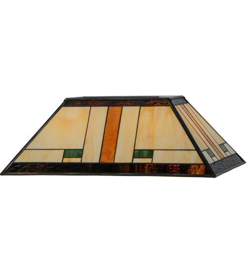 Meyda Lighting Manhattan 21" Island Multi-Colored Shade Glass