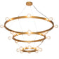 Meyda Lighting Manheim 72" 24-Light 3-Tier Gold Metallic Alva Chandelier