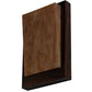 Meyda Lighting Manitowac 12" LED Vintage Copper Wall Sconce With Ambra Siena Idalight Shade Glass