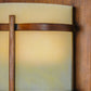 Meyda Lighting Manitowac 6" 2-Light LED Vintage Copper Wall Sconce With Botticino Idalight Shade Glass