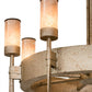 Meyda Lighting Mansfield 36" 8-Light Ombre Lavato Chandelier With Silver Mica Shade Glass
