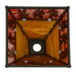 Meyda Lighting Maple Leaf 19" Oil Rubbed Bronze Frame With Honey and Brown Shade Glass