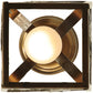 Meyda Lighting Maple Vine 9" Antique Copper Mini Pendant Light With Frosted Seeded Shade Glass