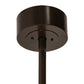 Meyda Lighting Maplewood 32" 8-Light Timeless Bronze Smythe Craftsman Pendant Light With Beige Linen & Amber Shade Glass