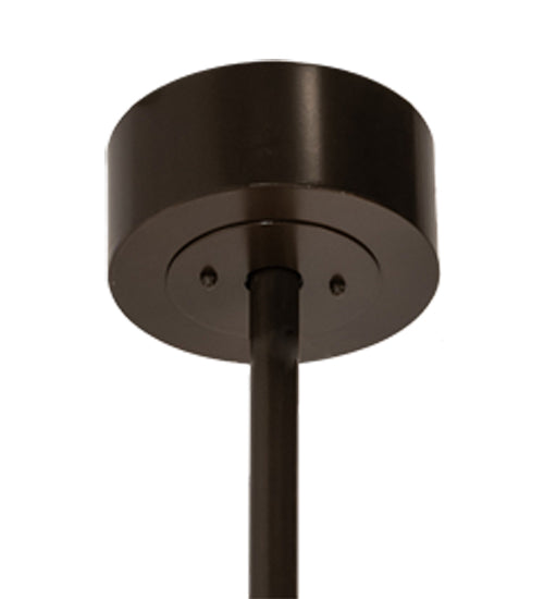 Meyda Lighting Maplewood 32" 8-Light Timeless Bronze Smythe Craftsman Pendant Light With Beige Linen & Amber Shade Glass