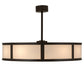 Meyda Lighting Maplewood 45" 12-Light Timeless Bronze Chandelier Ceiling Fixture Hardware With Beige Textrene & Maplewood Faux Shade and Fan
