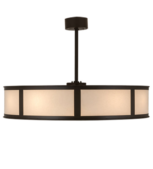 Meyda Lighting Maplewood 45" 12-Light Timeless Bronze Chandelier Ceiling Fixture Hardware With Beige Textrene & Maplewood Faux Shade and Fan