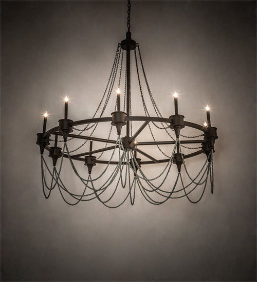 Meyda Lighting Marcie 60" 10-Light Oil Rubbed Bronze Chandelier