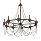 Meyda Lighting Marcie 60" 10-Light Oil Rubbed Bronze Chandelier