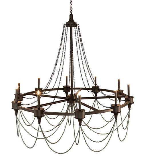 Meyda Lighting Marcie 60" 10-Light Oil Rubbed Bronze Chandelier