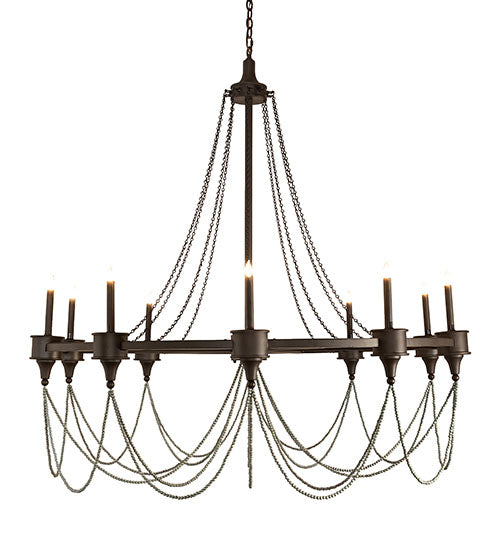 Meyda Lighting Marcie 60" 10-Light Oil Rubbed Bronze Chandelier