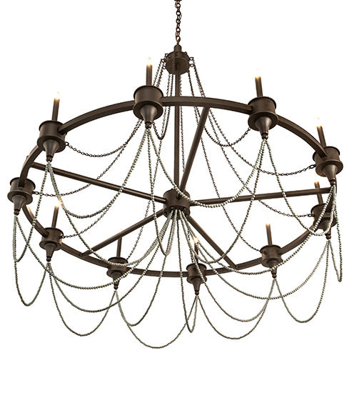 Meyda Lighting Marcie 60" 10-Light Oil Rubbed Bronze Chandelier