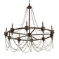 Meyda Lighting Marcie 60" 10-Light Oil Rubbed Bronze Chandelier