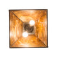 Meyda Lighting Mare & Foal at Dawn 22" 2-Light Cafe Noir Pendant Light With Honey Amber Shade Glass