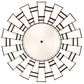 Meyda Lighting Margo 48" 3-Light Tyler Bronze Pendant Light With Gold Organza Textrene & Statuario Idalight Shade