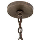 Meyda Lighting Marguerite 42" 8-Light Copper Rust Chandelier With Ivory Faux Candlelight