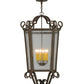 Meyda Lighting Marin 22" 6-Light Gilded Tobacco Pendant Light With Clear Seeded Shade Glass