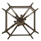 Meyda Lighting Marin 22" 6-Light Gilded Tobacco Pendant Light With Clear Seeded Shade Glass