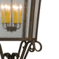 Meyda Lighting Marin 22" 6-Light Gilded Tobacco Pendant Light With Clear Seeded Shade Glass