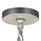 Meyda Lighting Marquee 24" 8-Light Sparkle Silver Supreme Pendant Light With Clear Shade Glass