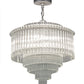 Meyda Lighting Marquee 24" 8-Light Sparkle Silver Supreme Pendant Light With Clear Shade Glass