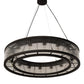 Meyda Lighting Marquee 41" 16-Light Oil Rubbed Bronze Pendant Light With Clear Crystal Idalight Shade Glass