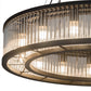 Meyda Lighting Marquee 41" 16-Light Oil Rubbed Bronze Pendant Light With Clear Crystal Idalight Shade Glass