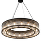 Meyda Lighting Marquee 41" 16-Light Oil Rubbed Bronze Pendant Light With Clear Crystal Idalight Shade Glass