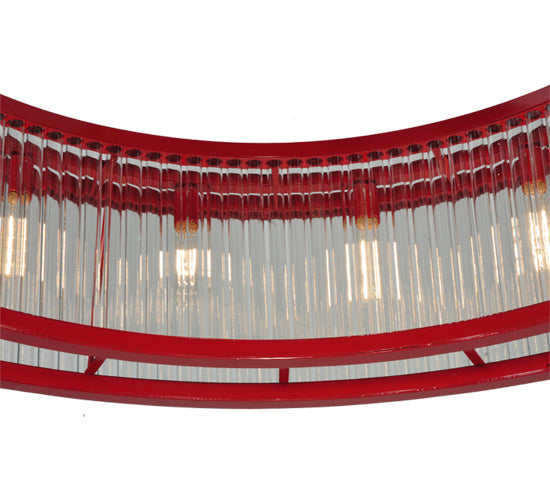 Meyda Lighting Marquee 48" 16-Light Timeless Bronze Pendant Light With Crystal Idalight Shade Glass