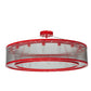 Meyda Lighting Marquee 48" 16-Light Timeless Bronze Pendant Light With Crystal Idalight Shade Glass