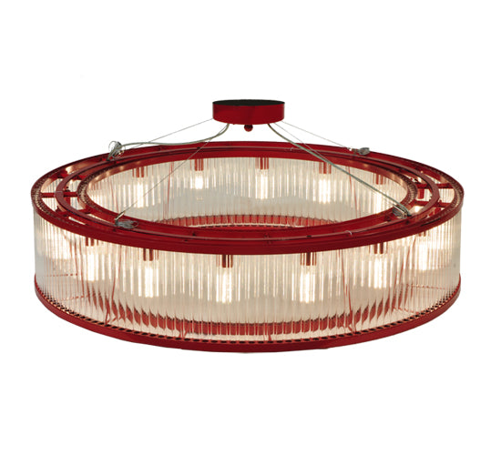 Meyda Lighting Marquee 48" 16-Light Timeless Bronze Pendant Light With Crystal Idalight Shade Glass