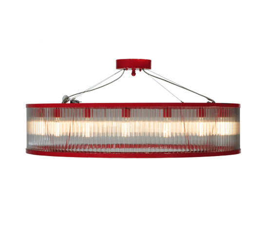 Meyda Lighting Marquee 48" 16-Light Timeless Bronze Pendant Light With Crystal Idalight Shade Glass