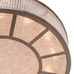 Meyda Lighting Marquee 50" 12-Light Transparent Pastel Black Pendant Light With Clear & Silver Mica Shade Glass