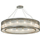 Meyda Lighting Marquee 54" 16-Light Nickel Pendant Light With Clear Crystal Idalight Shade Glass