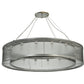 Meyda Lighting Marquee 54" 16-Light Nickel Pendant Light With Clear Crystal Idalight Shade Glass