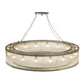 Meyda Lighting Marquee 54" 16-Light Nickel Pendant Light With Clear Crystal Idalight Shade Glass