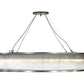 Meyda Lighting Marquee 54" 16-Light Nickel Pendant Light With Clear Crystal Idalight Shade Glass