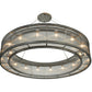 Meyda Lighting Marquee 54" 16-Light Nickel Pendant Light With Clear Crystal Idalight Shade Glass
