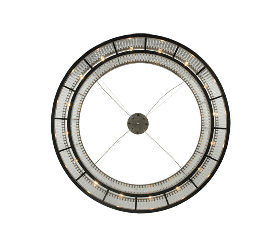 Meyda Lighting Marquee 54" 16-Light Nickel Pendant Light With Clear Crystal Idalight Shade Glass