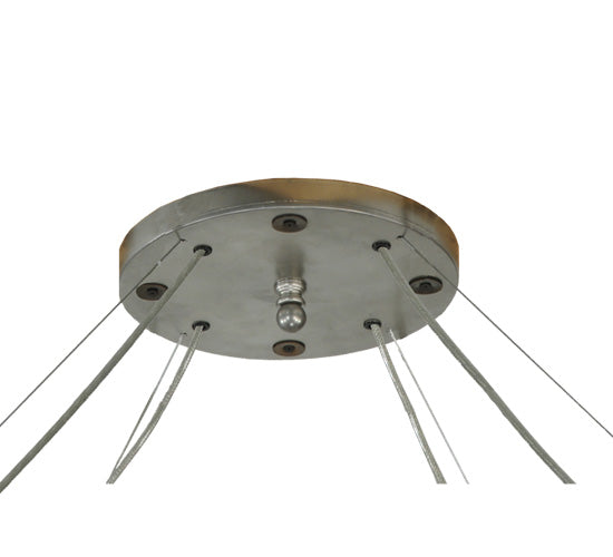 Meyda Lighting Marquee 54" 16-Light Nickel Pendant Light With Clear Crystal Idalight Shade Glass