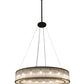 Meyda Lighting Marquee 59" 18-Light Oil Rubbed Bronze Pendant Light With Clear Crystal Idalight Shade Glass