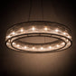 Meyda Lighting Marquee 59" 18-Light Oil Rubbed Bronze Pendant Light With Clear Crystal Idalight Shade Glass