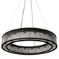 Meyda Lighting Marquee 59" 18-Light Oil Rubbed Bronze Pendant Light With Clear Crystal Idalight Shade Glass