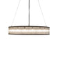 Meyda Lighting Marquee 59" 18-Light Oil Rubbed Bronze Pendant Light With Clear Crystal Idalight Shade Glass