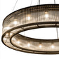 Meyda Lighting Marquee 59" 18-Light Oil Rubbed Bronze Pendant Light With Clear Crystal Idalight Shade Glass