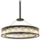 Meyda Lighting Marquee 59" 18-Light Timeless Bronze Pendant Light With Clear Shade Glass