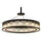 Meyda Lighting Marquee 59" 18-Light Timeless Bronze Pendant Light With Clear Shade Glass