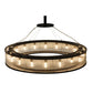 Meyda Lighting Marquee 59" 18-Light Timeless Bronze Pendant Light With Clear Shade Glass