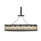 Meyda Lighting Marquee 59" 18-Light Timeless Bronze Pendant Light With Clear Shade Glass